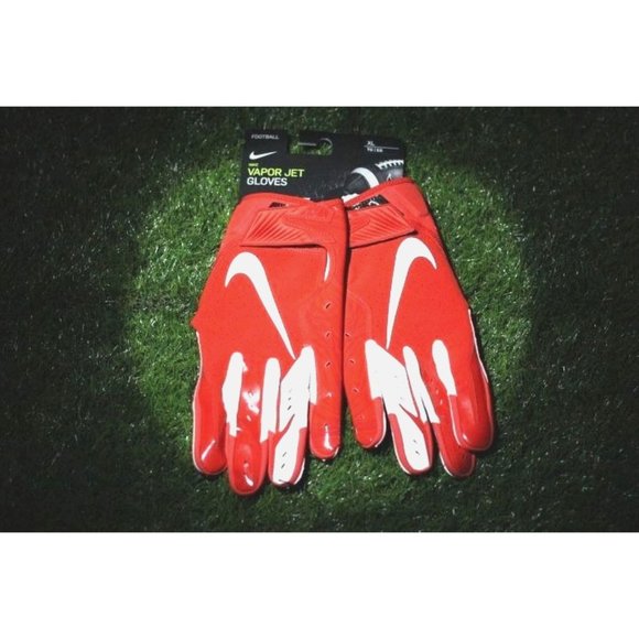 Nike Men's Vapor Jet 5.0 Football Gloves Size: 2XL Red
